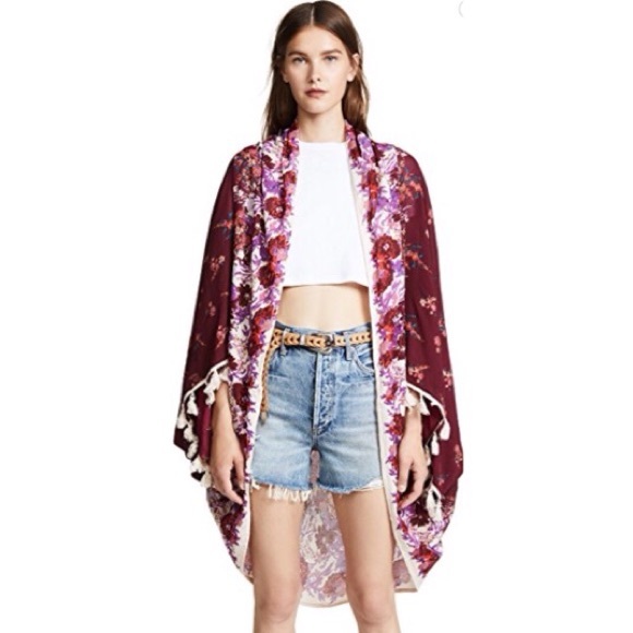 new โฆ Free People โฆ Bali Wrapped Bloom Kimono โฆ - Picture 4 of 8